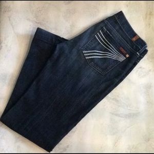 7 for all mankind bootcut dojo jeans size 28